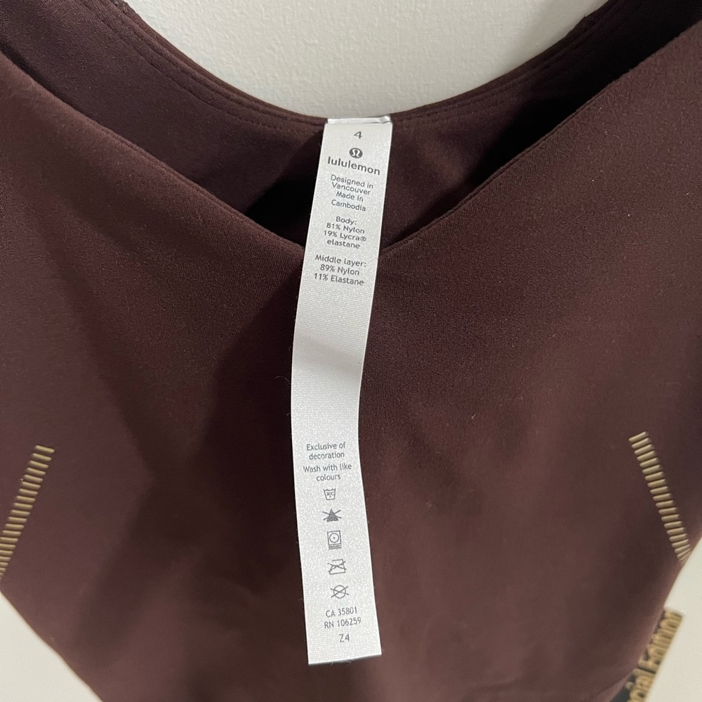 Lululemon NWT Align Tank size 4 special edition gold in French Press - Picture 3 of 6
